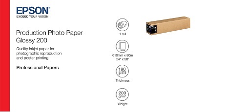 Papier fotograficzny w roli Epson Production Photo Paper Glossy 200